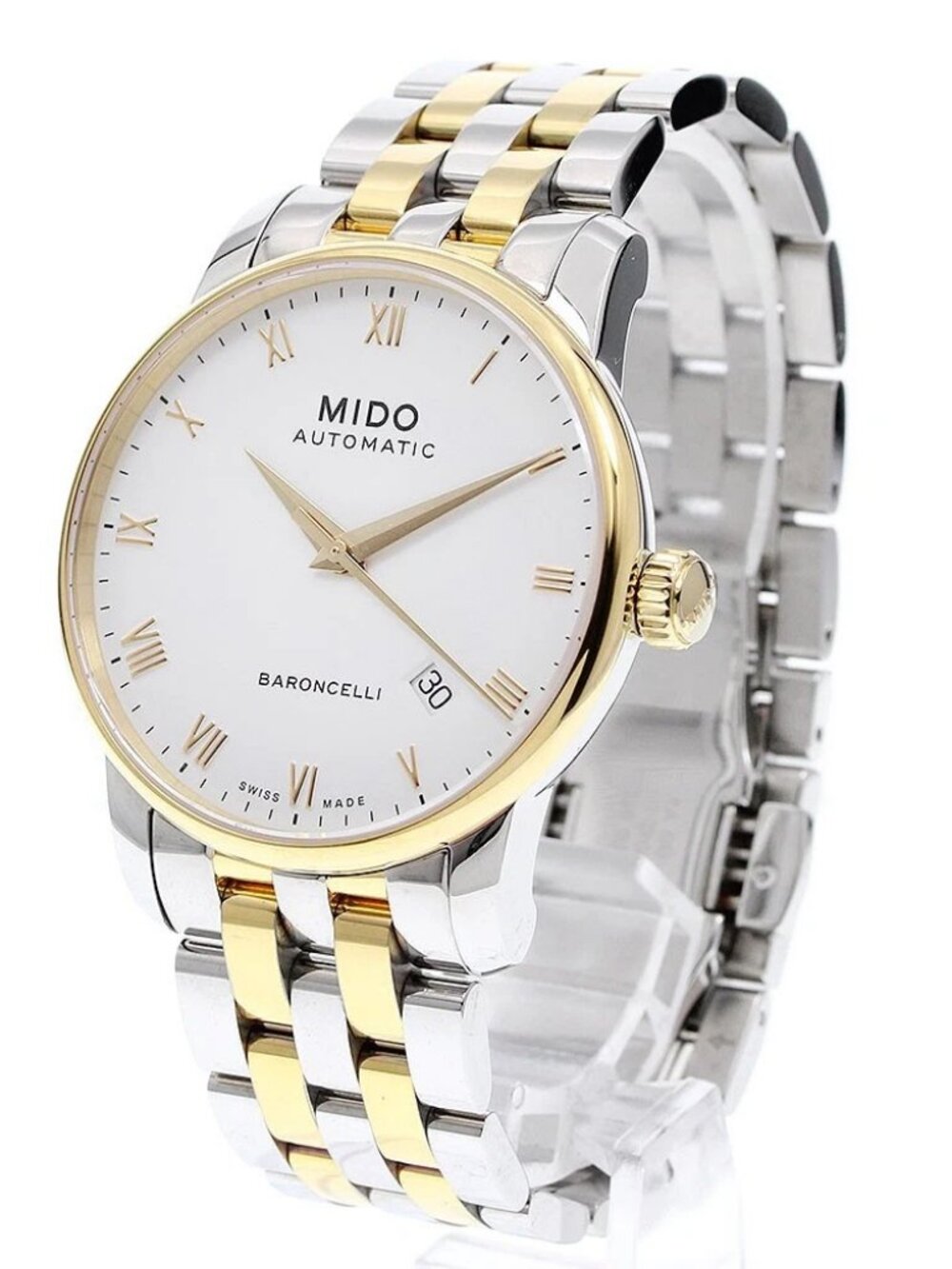 MIDO Baroncelli M8600.9.26.1 Date white Dial Automatic Men's Watch_921455